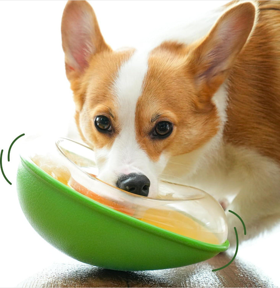 Anti-Tumble Avocado Pet Bowl