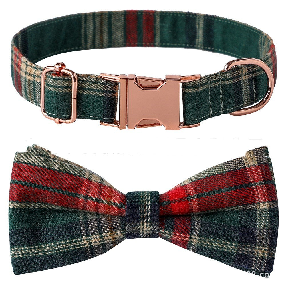 Pet Bow Dog Collar Metal Buckle