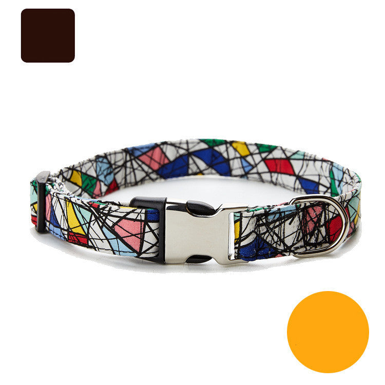 Ethnic Style Semi-Metal Buckle Metal Pet Collar