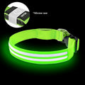 Shiny Dog Collar Double Fiber Pet Night Collar
