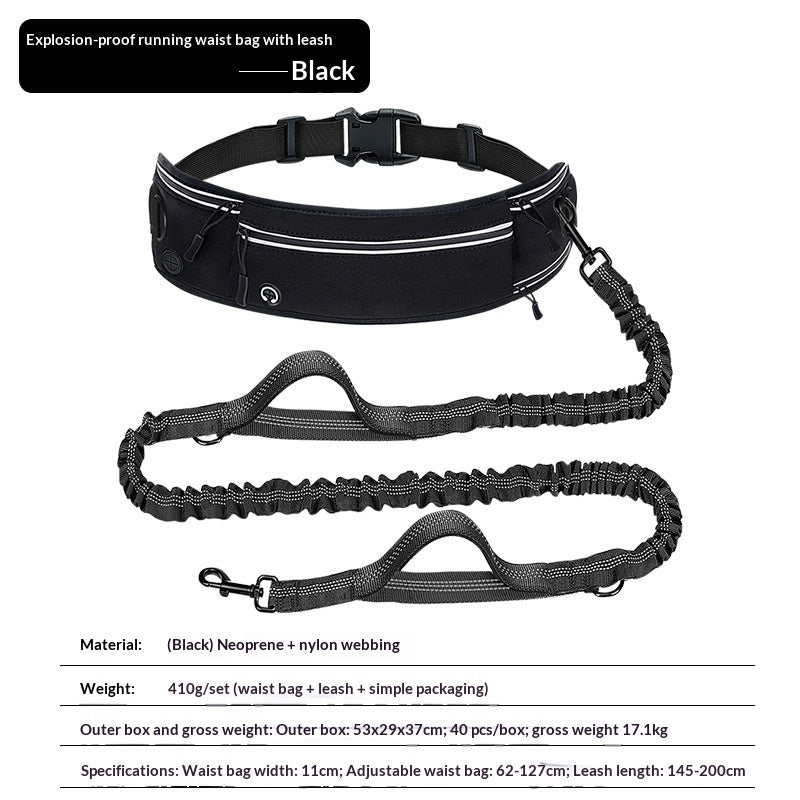 Reflective Multifunctional Retractable Pet Leash