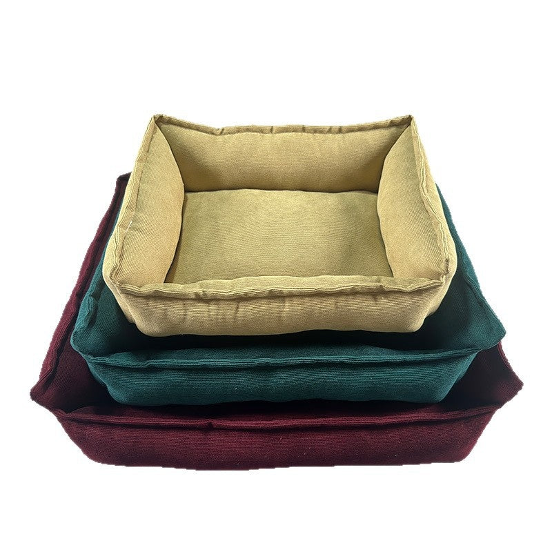Solid Color Casual Non-Slip All-Season Dog Mat