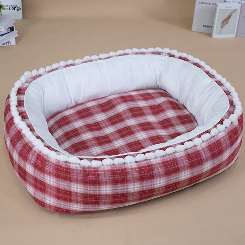 Kennel Winter Warm Dog Mat Pet Large Dog Removable And Washable Four Seasons Universal