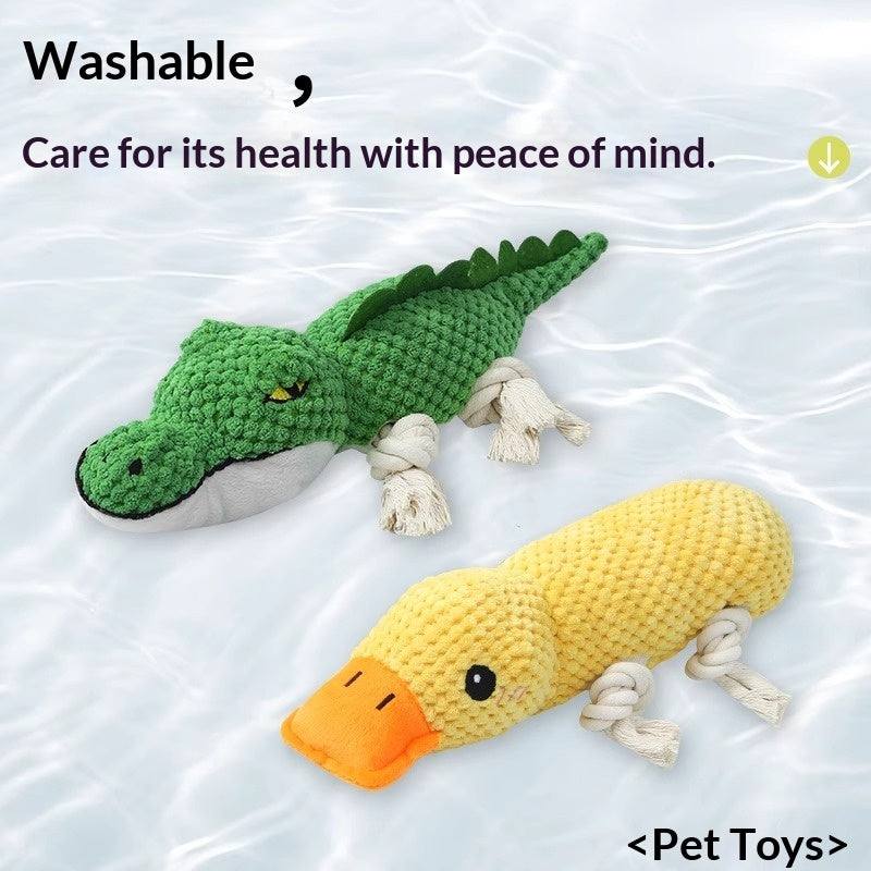 Teeth-Cleaning Plush Pet Toy With Sound