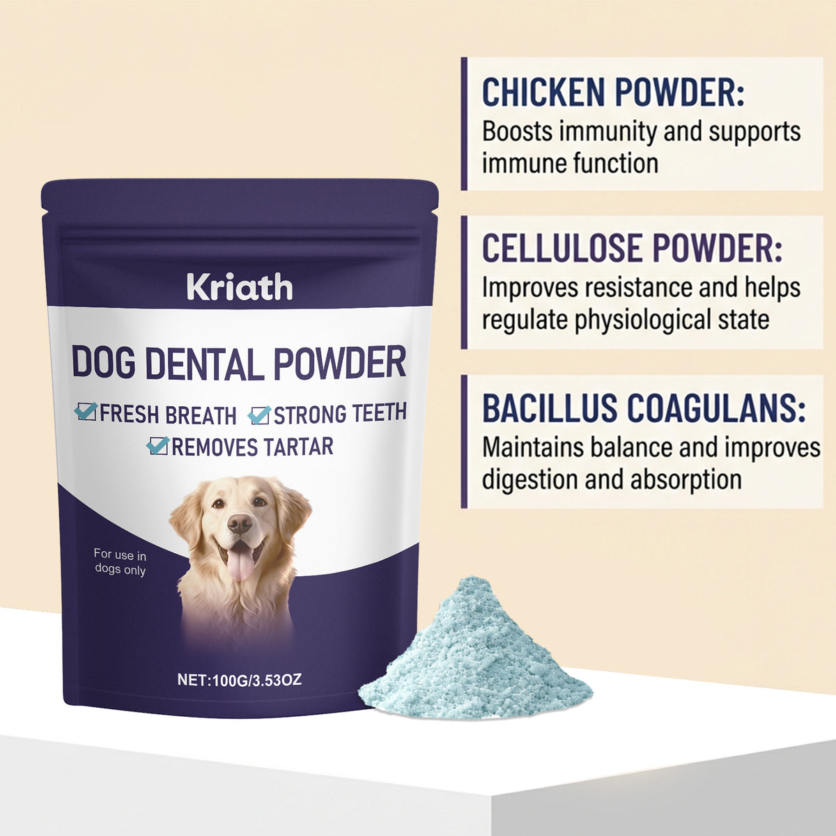 Dog Specific Breath Freshener Powder