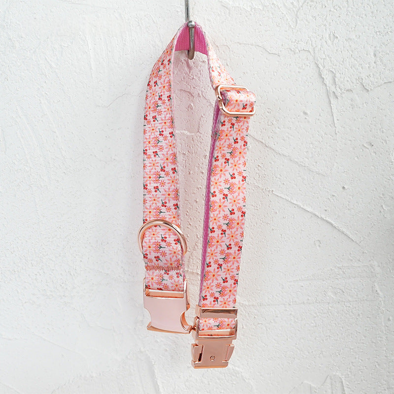 Comfortable Hawthorn Flower Pet Collar