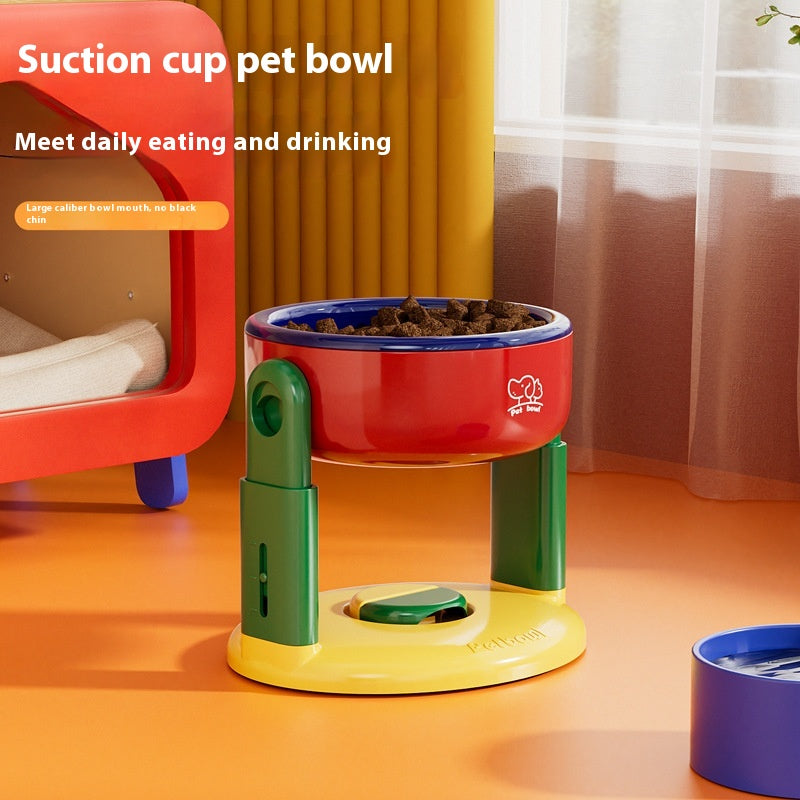 Suction Cup Pet Bowl Adjustable Lifting