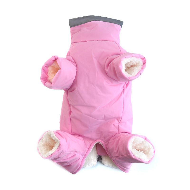 Thickened Reflective Plush Dog Coat