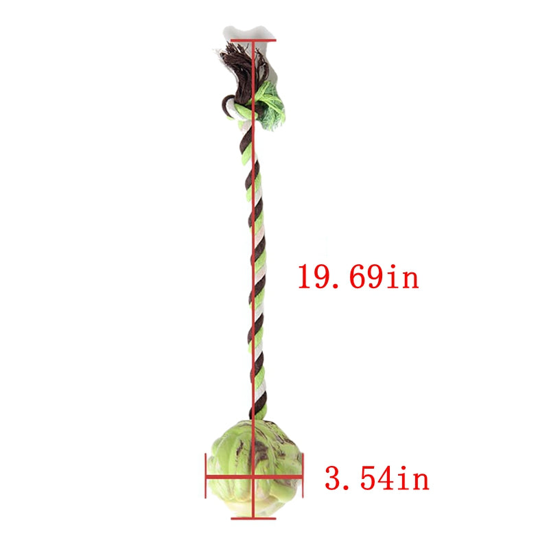 Ball Knot Dog Toys, Interactive Puppy Toys For Tug-Of-War, Eco-Friendly Cotton Rope Toys, Medium And Small-Sized Dog Breeds, Not Suitable Fo