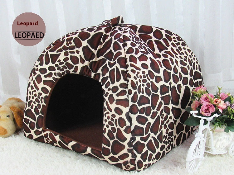 Hand-Stitched Cotton Pet House