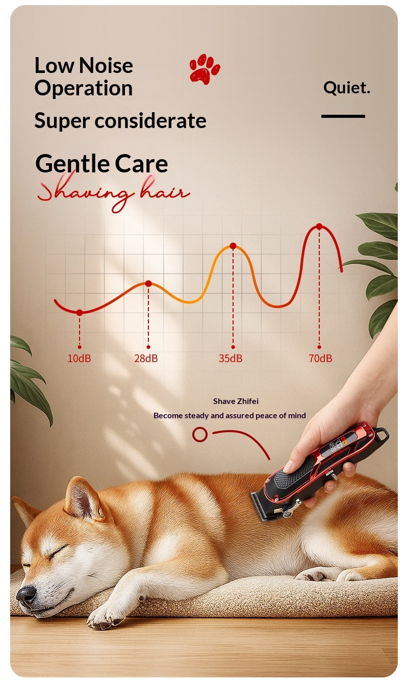 High-Power Low-Noise Pet Clipper For Large Dogs
