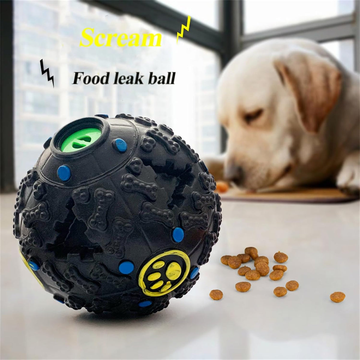 Dog Food Ball Bite Resistant Toy Puzzle Large And Small Size Pet Supplies