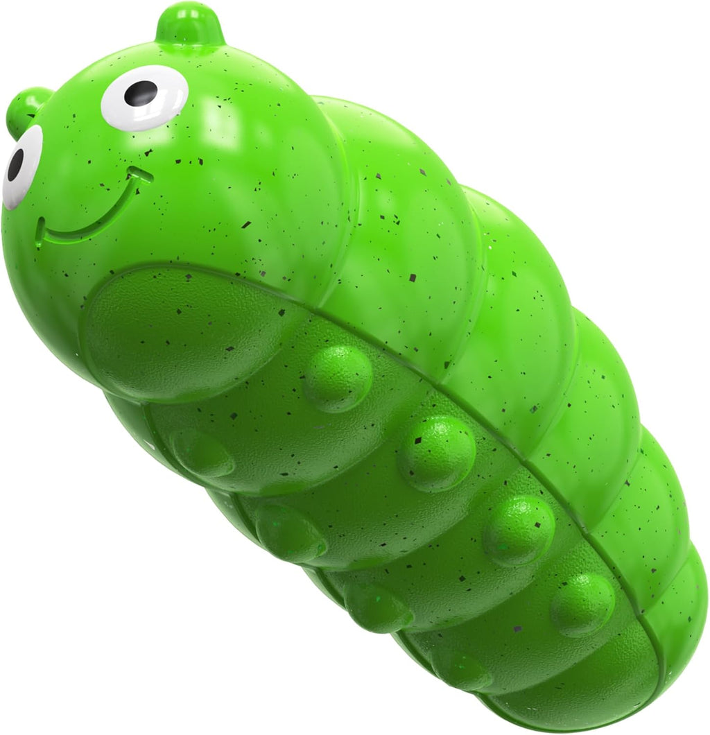 Dog Chew Toy, Tpr Squeaky Bite Resistant Bug Shaped Interactive Training Indoor Outdoor Green Large Dogs All Breed Sizes