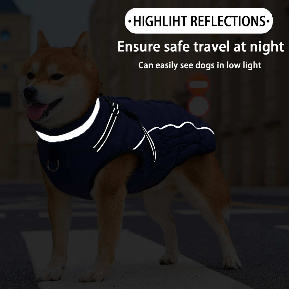 Warm Reflective Waterproof Fleece Pet Coat