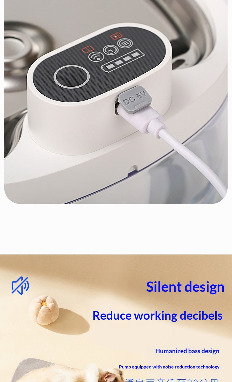 Smart Circulating Filtered Pet Water Fountain