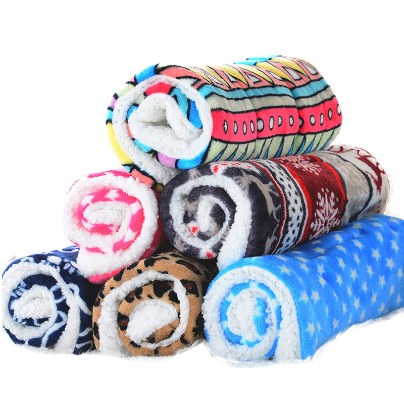 Cotton Pad Cartoon Printed Blanket