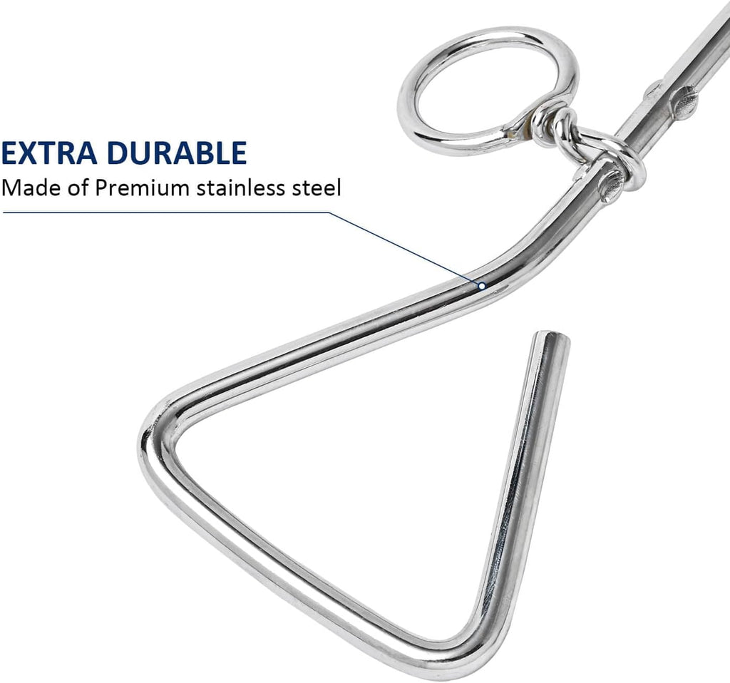Dog Tie Out Stake Durable Silver Spiral Anchorstake Secure Outdoor Tethering For All Cable Leash Chain Camping Yard Rust Resistant Easy Inst