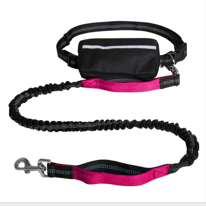 Reflective Hands-Free Retractable Running Dog Leash