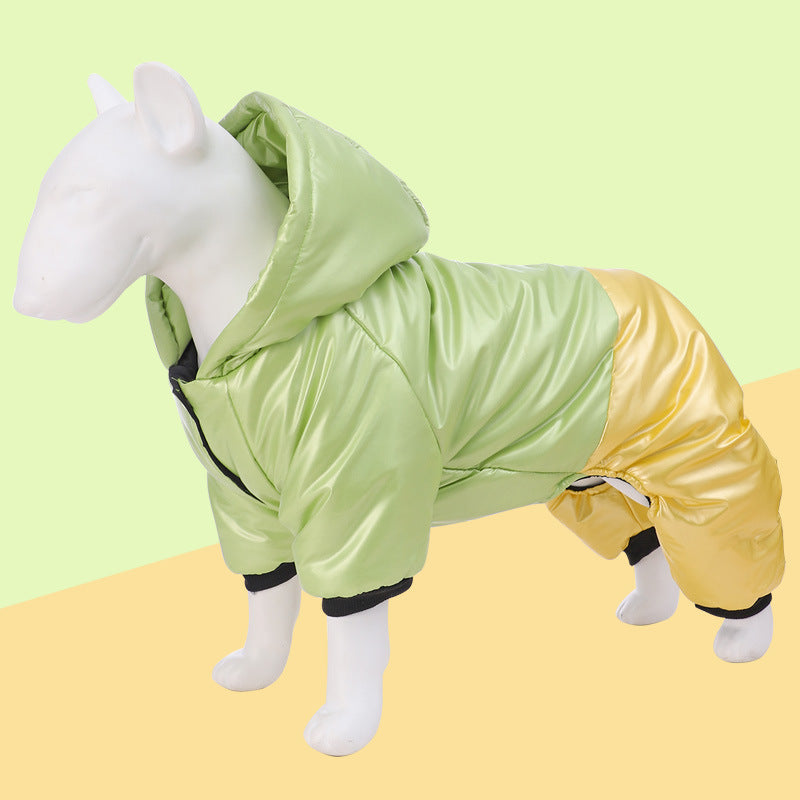 Waterproof Windproof Cotton Four-Leg Dog Coat