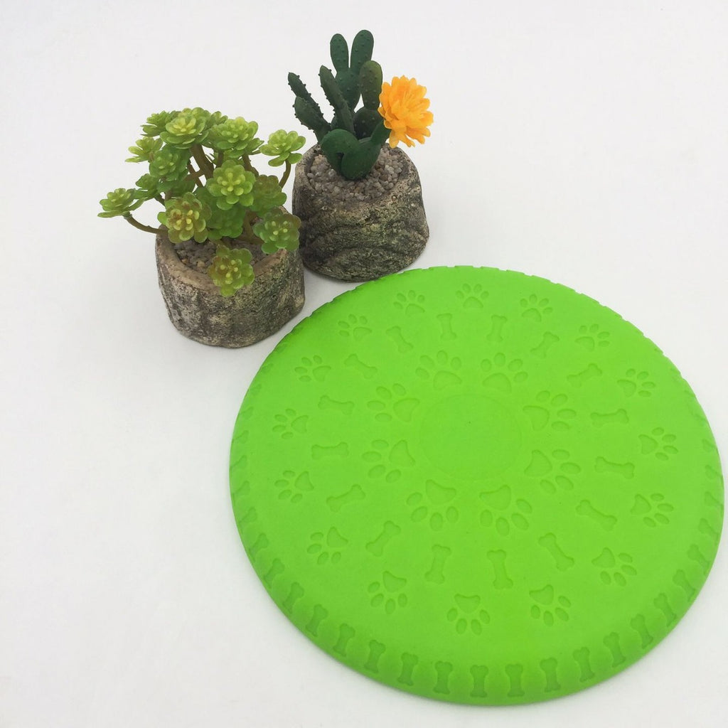 Chew-Resistant Toy Footprint-Shaped Rubber Pet Bowl