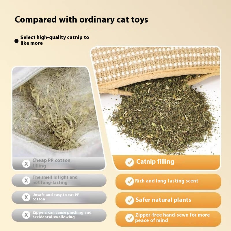 Catnip Pillow Molar Long Lasting Self-Hi Relieving Stuffy