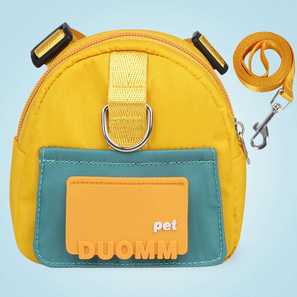 Pet Snack Storage Bag Large-Capacity Multifunction Dogs Backpack Adjustable Harness Backpack Suitable Pet Travel Hiking Walking