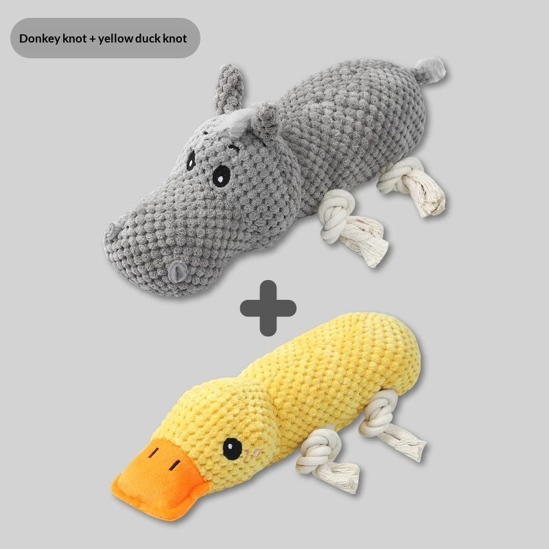 Teeth-Cleaning Plush Pet Toy With Sound