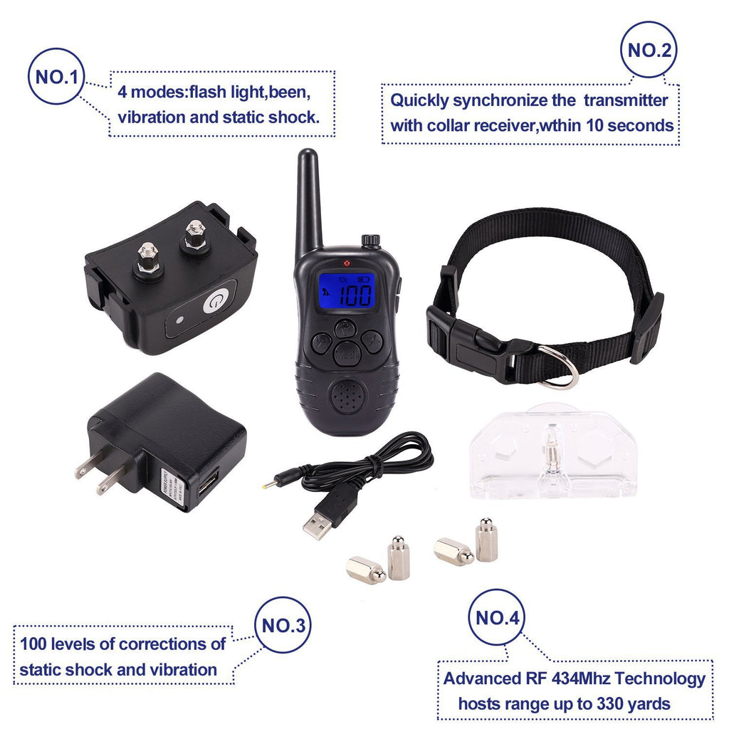 Waterproof Remote Dog Training Shock Collar