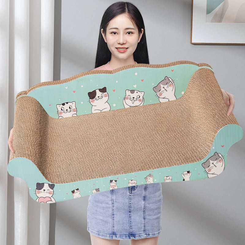 Sofa With Scratching Board Chamfer Socket Integrated Wear-Resistant
