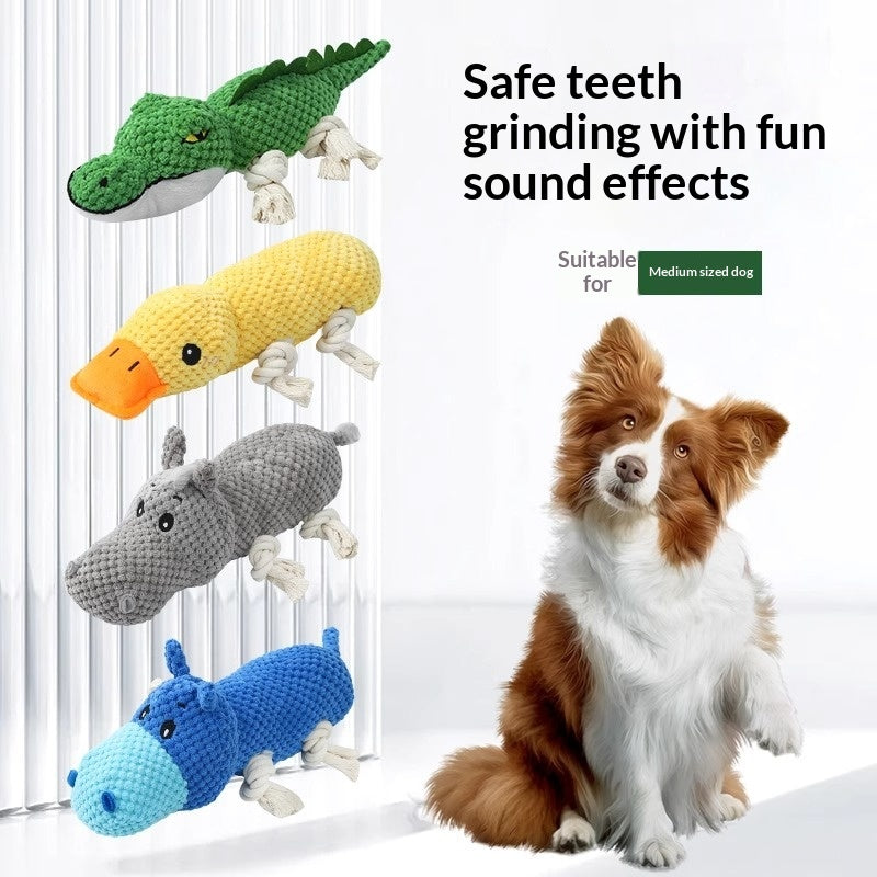 Teeth-Cleaning Plush Pet Toy With Sound