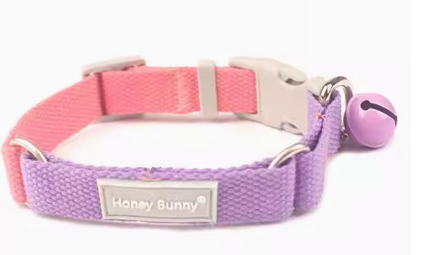 Color Matching Collar Release Buckle Dog Leash Hand Holding Rope Free Bell