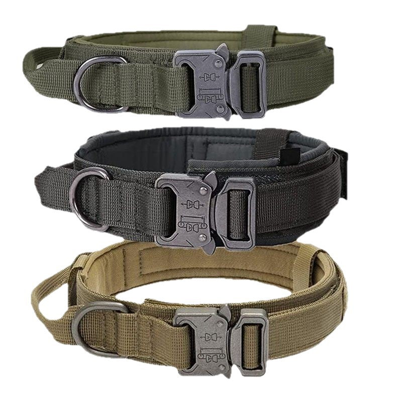 Pet Dog Collar Nylon Outdoor Military Training Collar Adjustable Collar