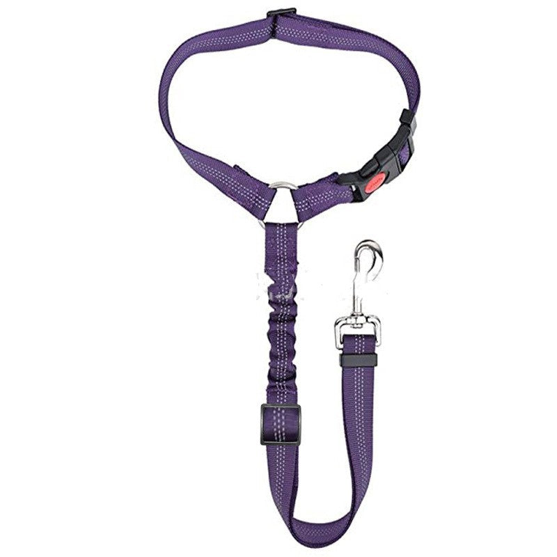 Pet Car Harness Elastic Reflective Leash