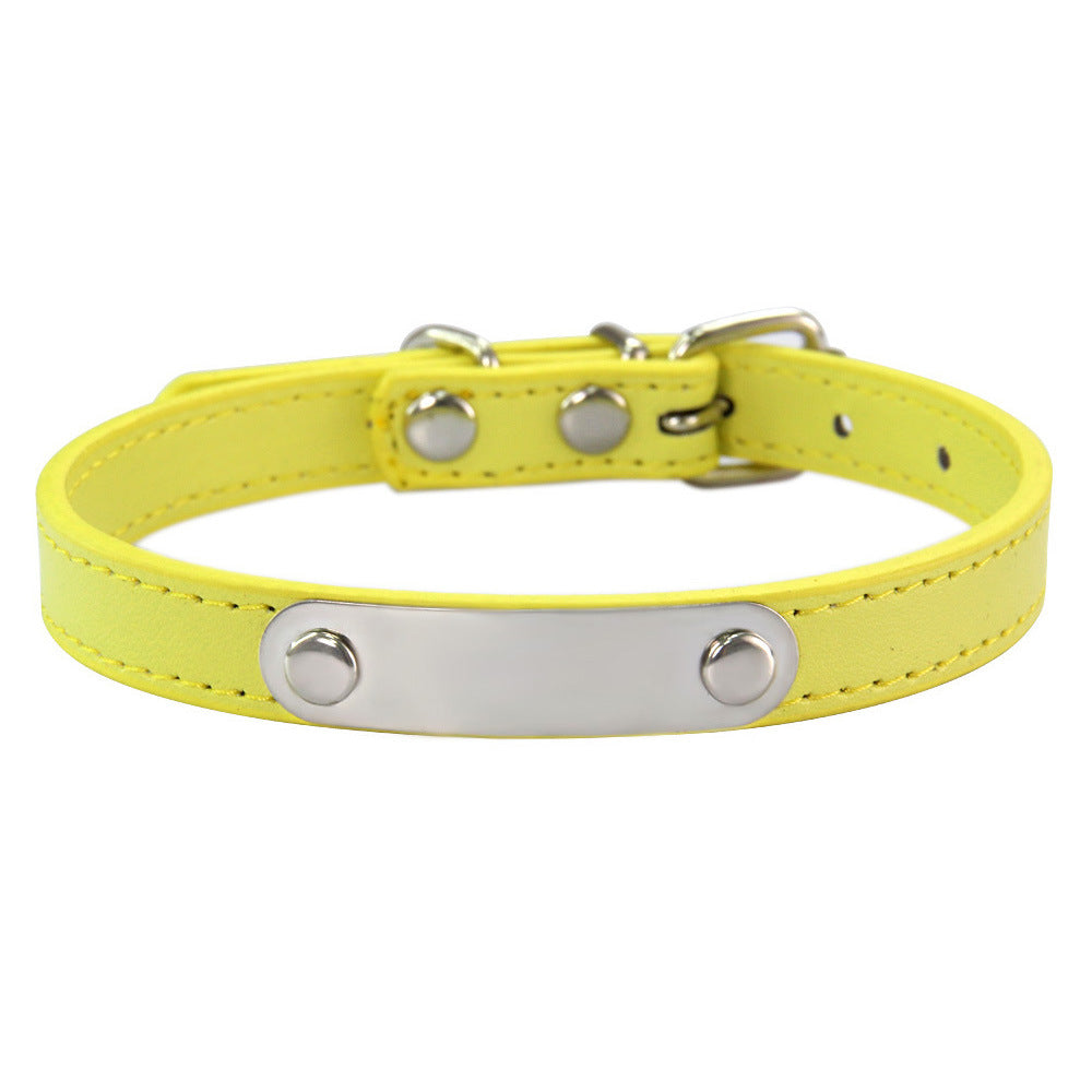 Simple Lettering Dog Collar