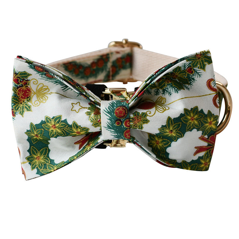 Cotton Butterfly Knot Dog Collar