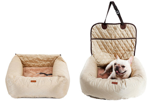 2 In 1 Pet Dog Carrier Folding Car Seat Pad Thickened Multi-Purpose Pet Bed Dog Car Mattress Pets Supplies