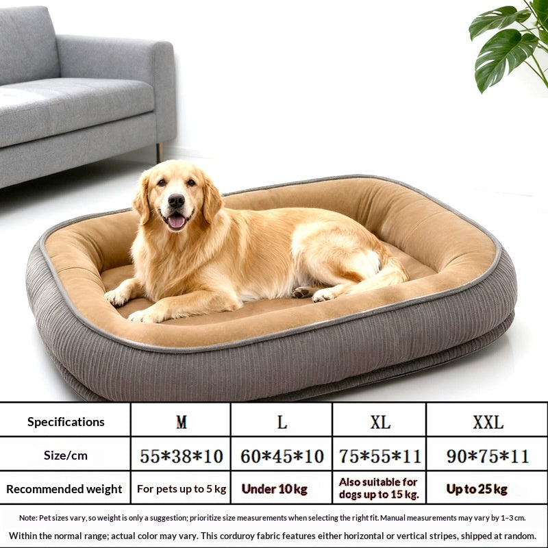 All-Season Detachable Washable Pet Bed