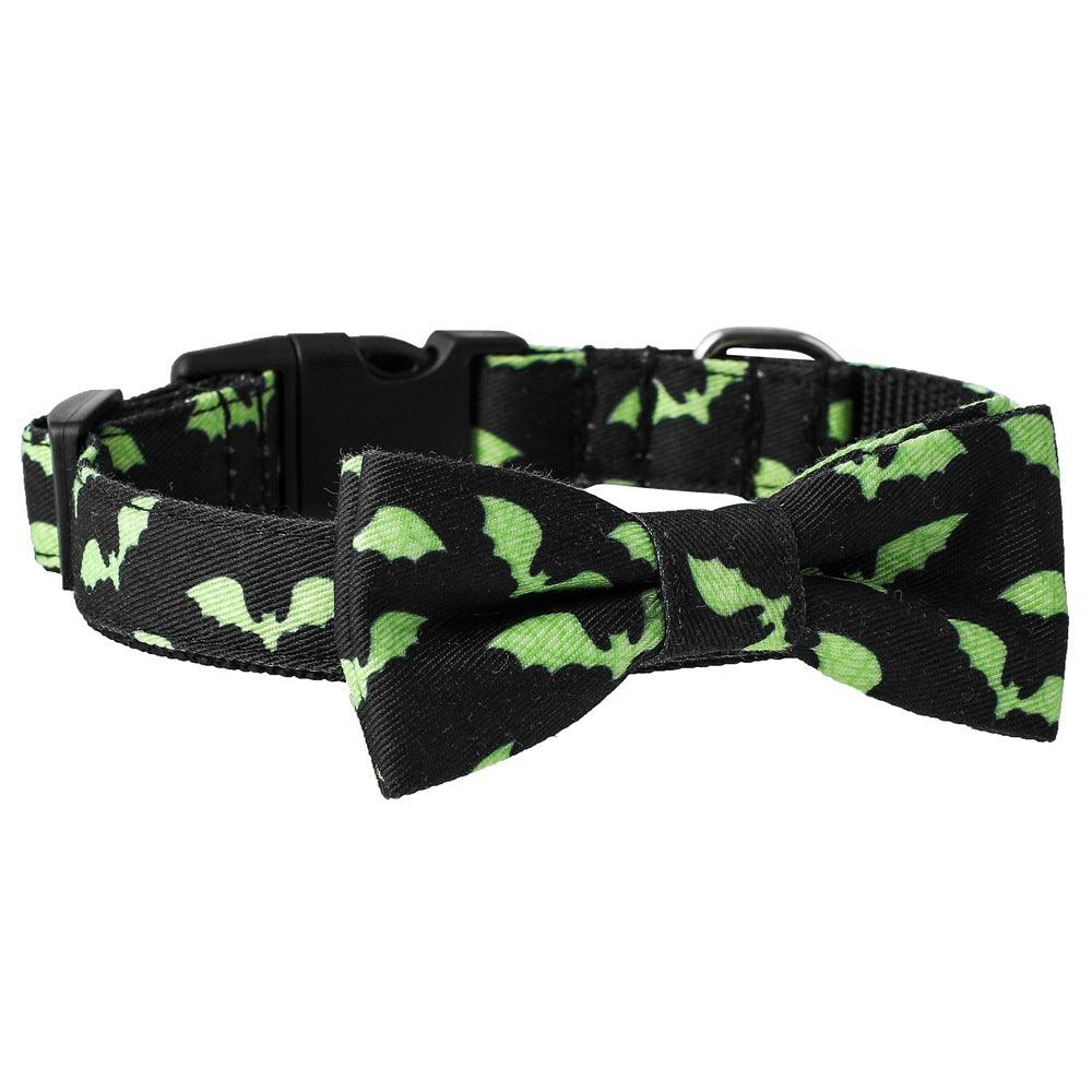 Skull Bat Ghost Eye Dog Collar