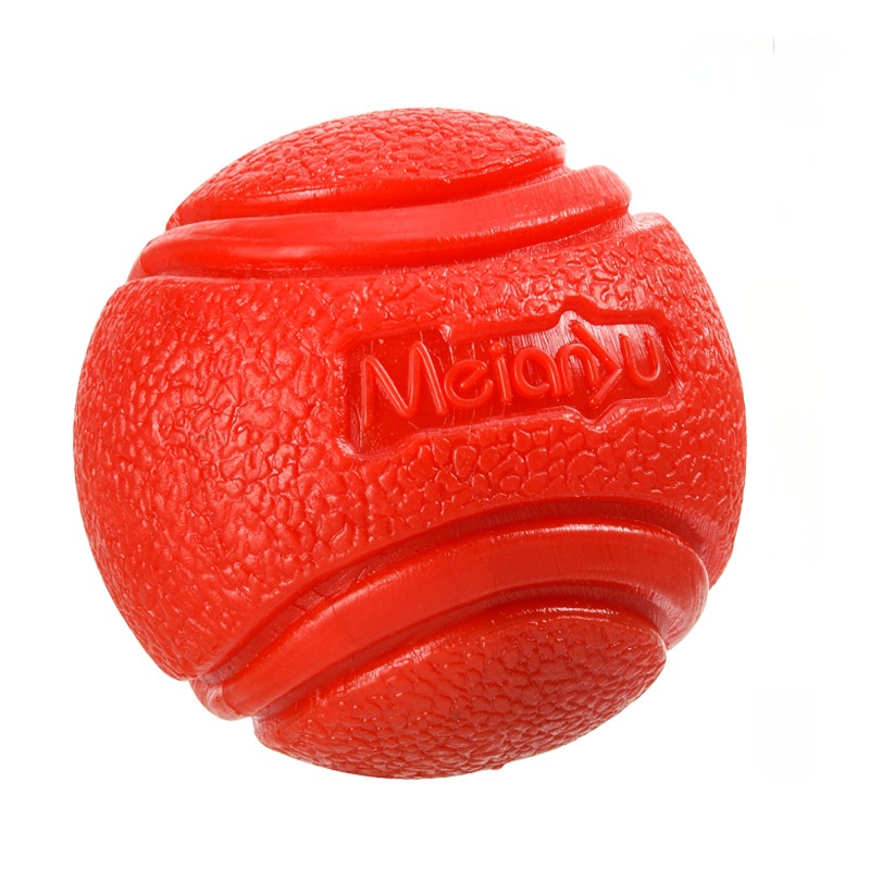 Pet Dog Bouncy Ball, Bite-Resistant Solid Ball, Rubber Bite