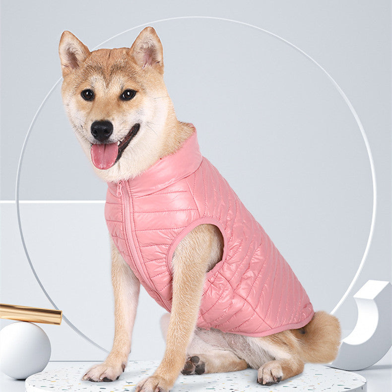 Autumn Winter Nylon Zipper Puppy Jacket
