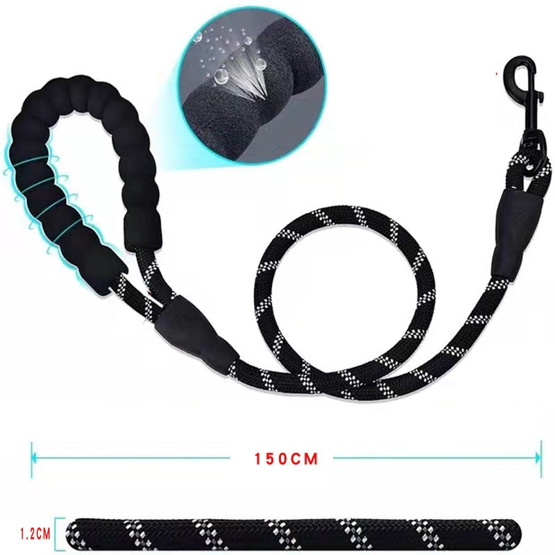 Polyester Pet Reflective One Drag Two Traction Rope