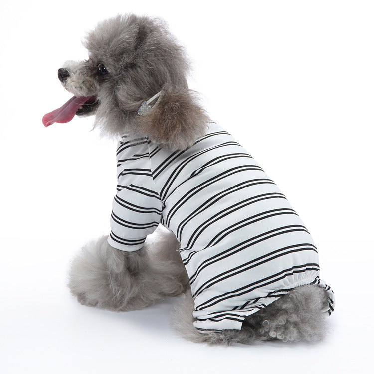 Thin Striped Summer Dog Pajamas