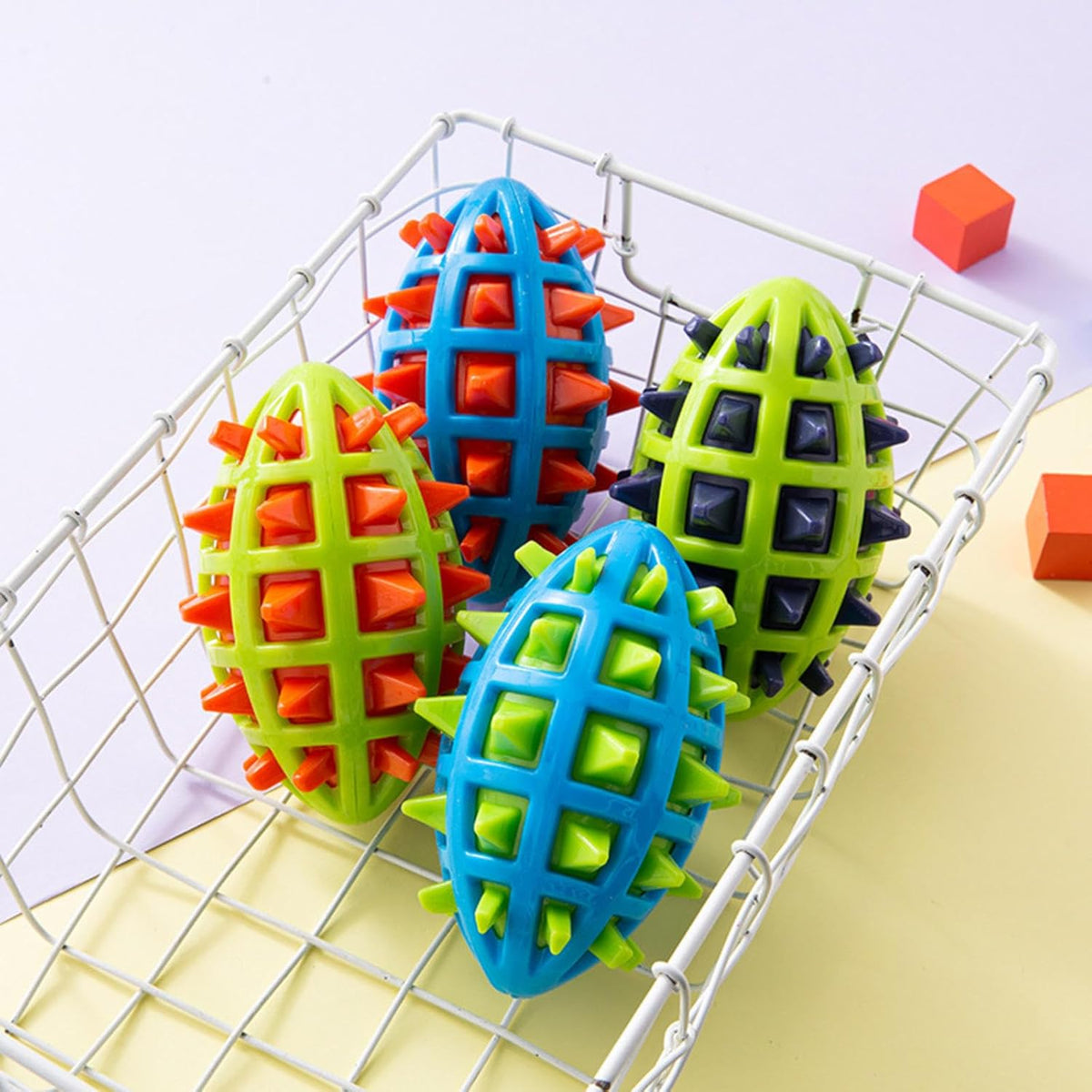 Pet Sounding Dog Teether Ball Indestructible Dog Toys For Aggressive Chewers Cleans Dogs Teeth Dog Throwing Game Anxiety Relief Interactive