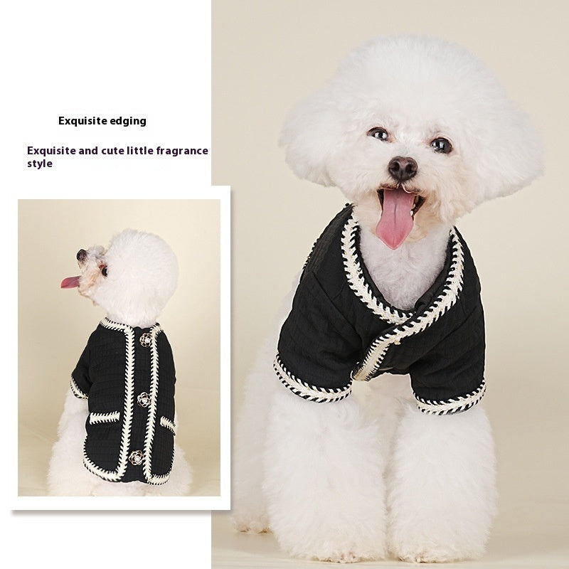 Warm Quilted Pet Coat For Autumn And Winter