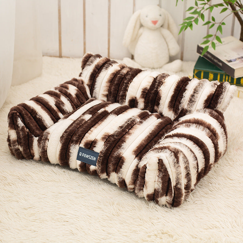 Large Plush Sofa Pet Bed