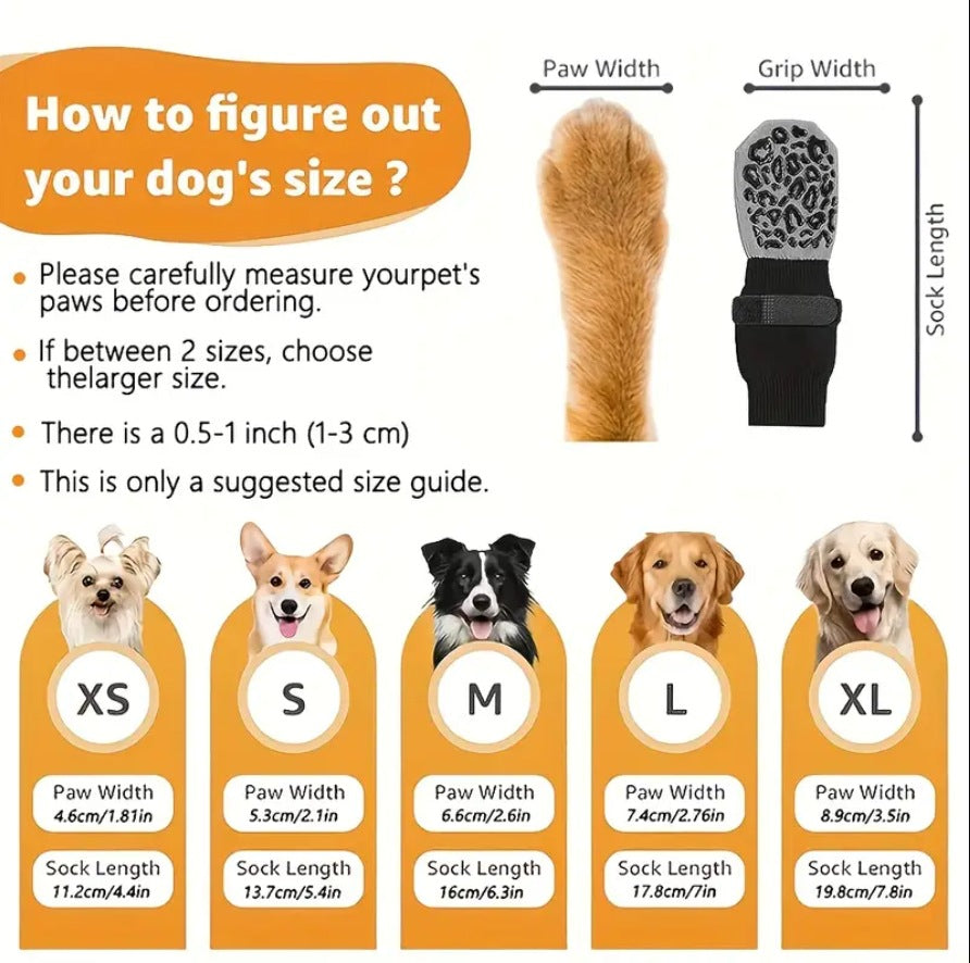 Waterproof Non-Slip Pet Socks For Dogs