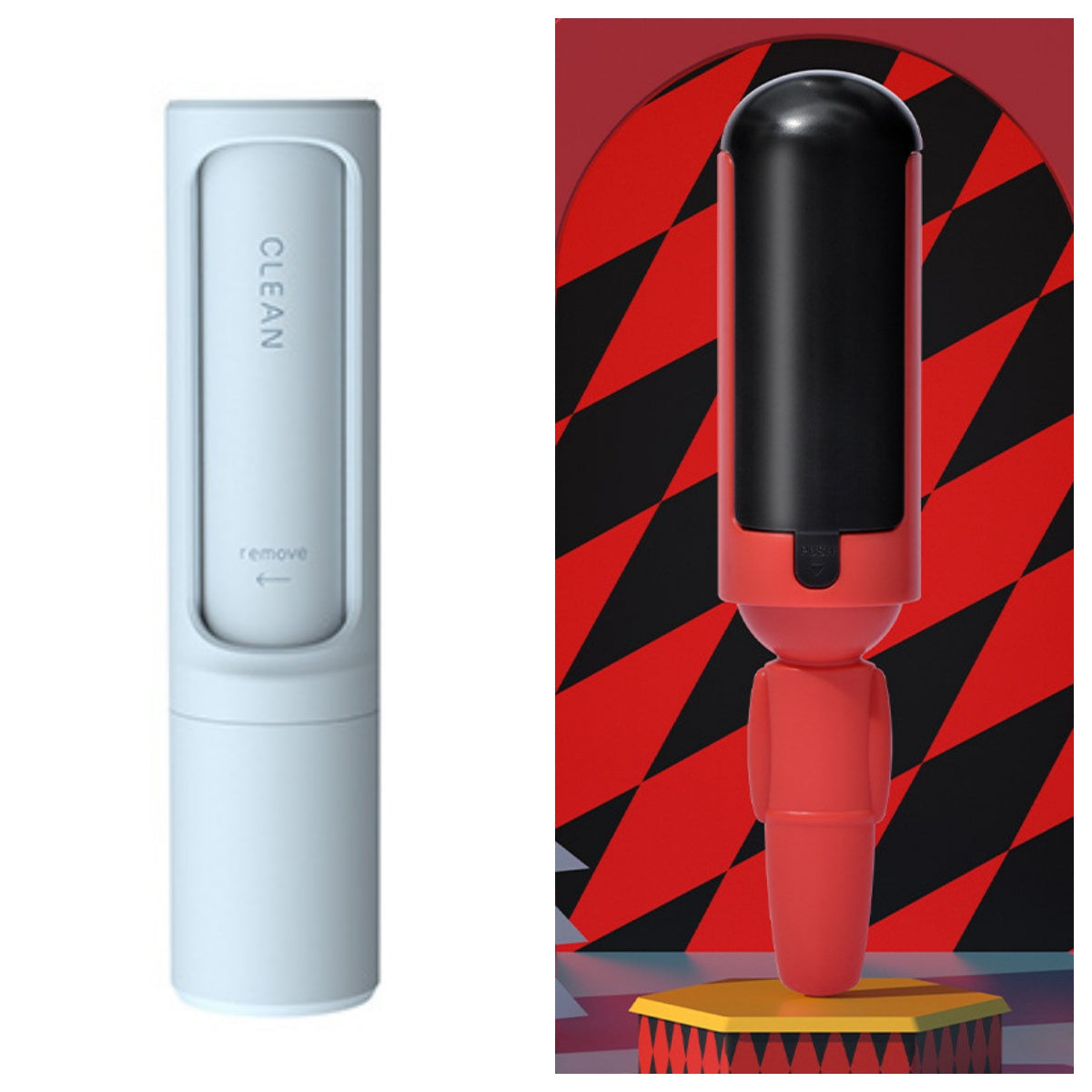 Double-Sided Electrostatic Pet Hair Remover Brush
