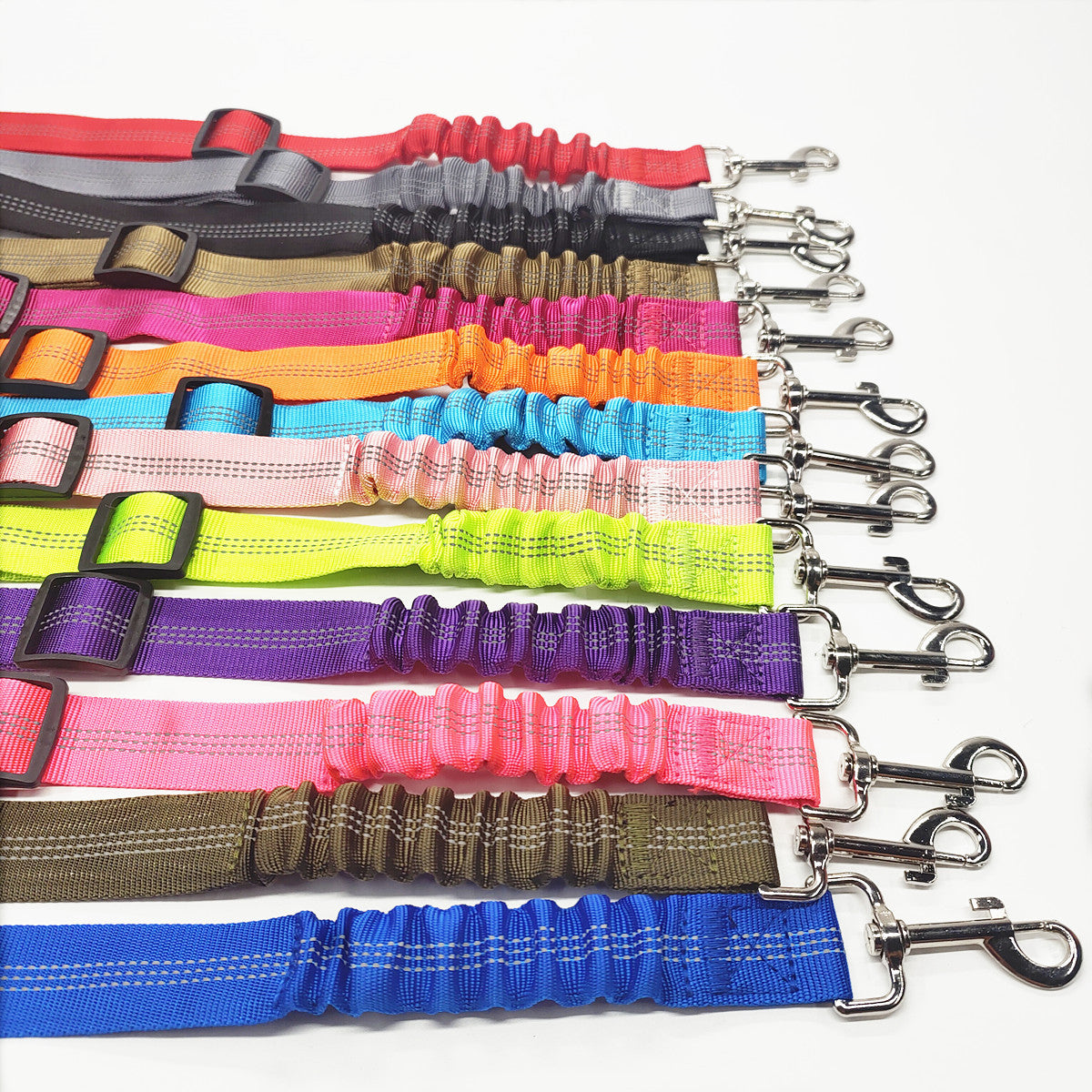 Pet Car Reflective Elastic Seat Belt Dog Car Buffer Dog Leash