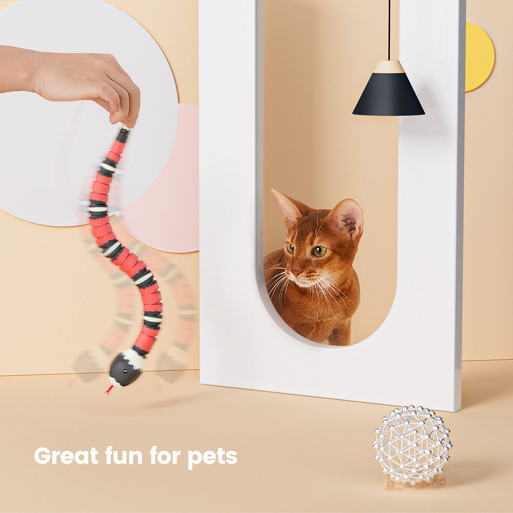 Interactive Electric Induction Snake Dog Toy