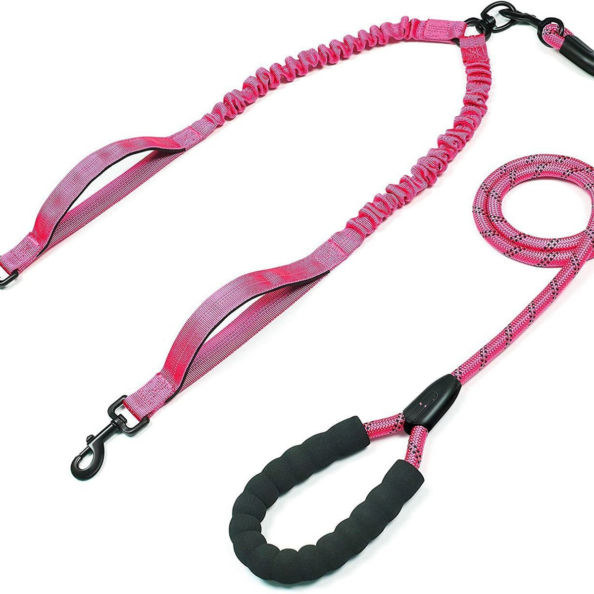 Double-Headed Pet Leash For Two Dogs